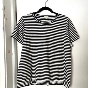 J.Crew Striped Short Sleeve Sweater Size XL